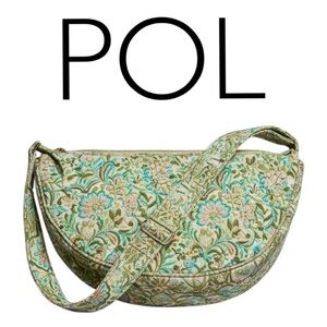 PB6: POL NEW CROSSBODY/SHOULDER BAG PISTACHIO BLUE MULTI